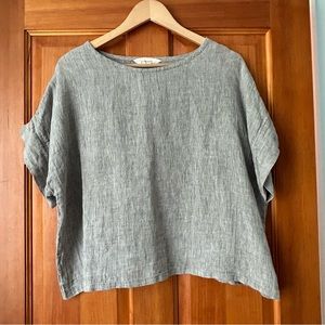 Elizabeth Suzann Linen Cropped Top